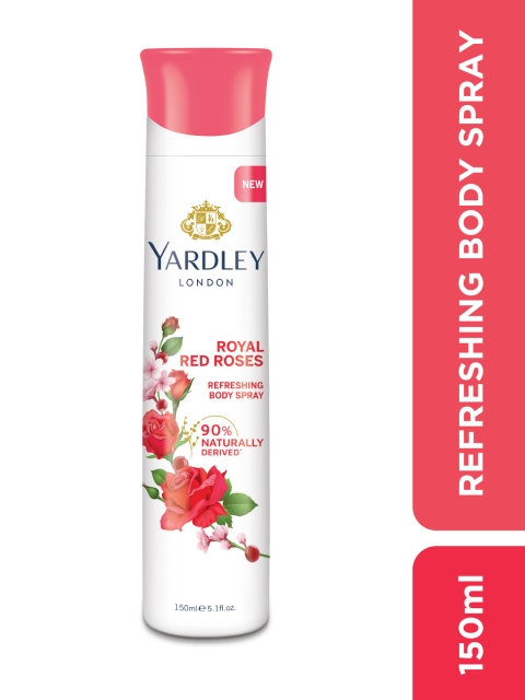 YARDLEY LONDON Women Royal Red Roses Refreshing Deodorant Body Spray - 96g