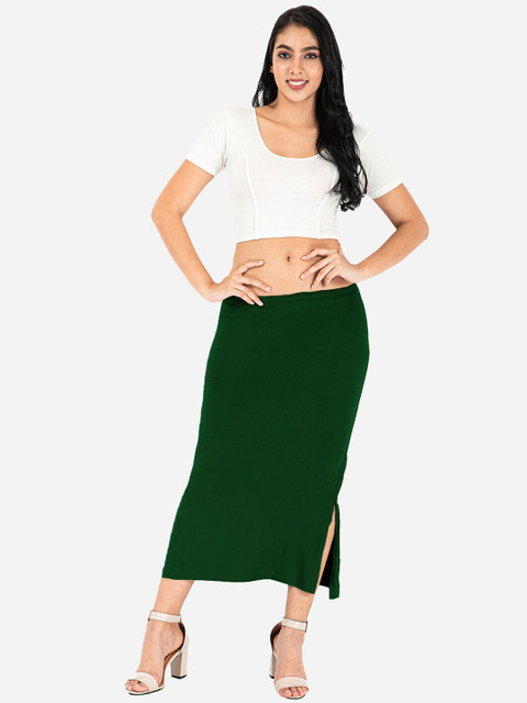 indian flower Side Slit Saree Shapewear - Image 4