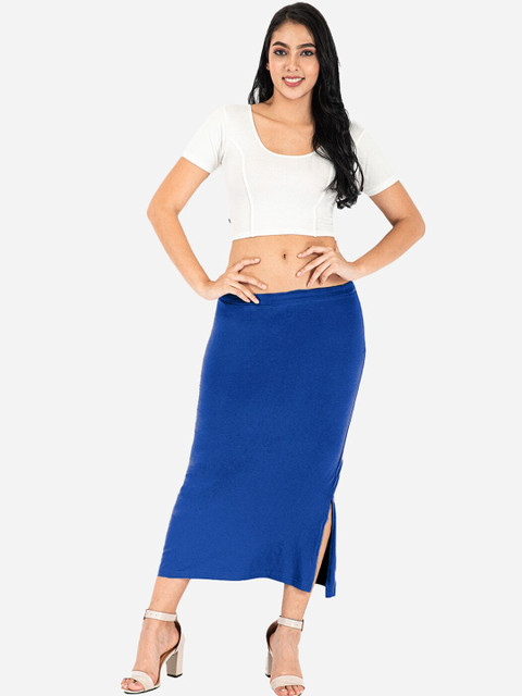 indian flower Side Slit Saree Shapewear - Image 4