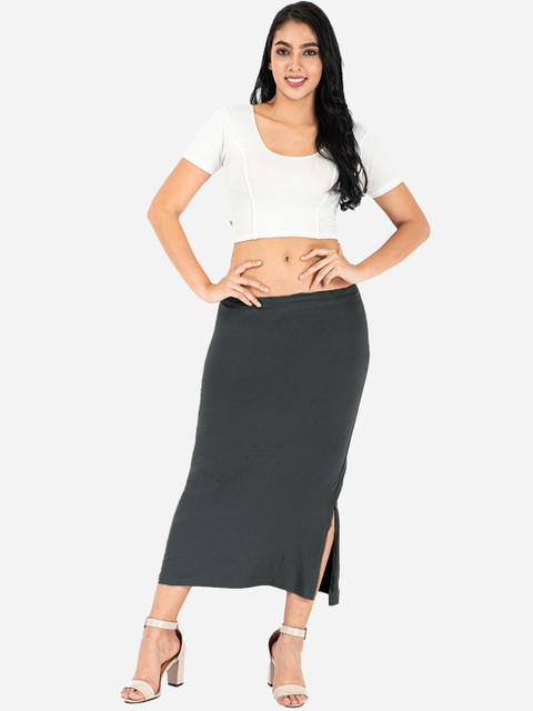 indian flower Side Slit Saree Shapewear - Image 4