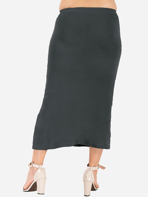 indian flower Side Slit Saree Shapewear - Image 3