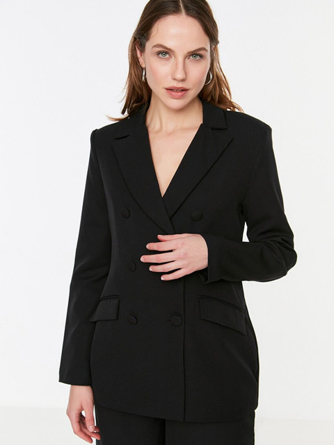 Trendyol Women Double-Breasted Casual Blazer