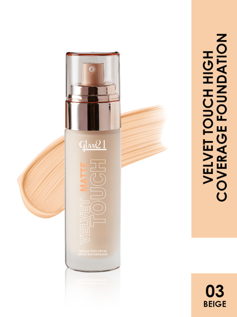 GLAM21 Velvet Touch Oil Control Silk Foundation SPF35 - 50g - Beige 03