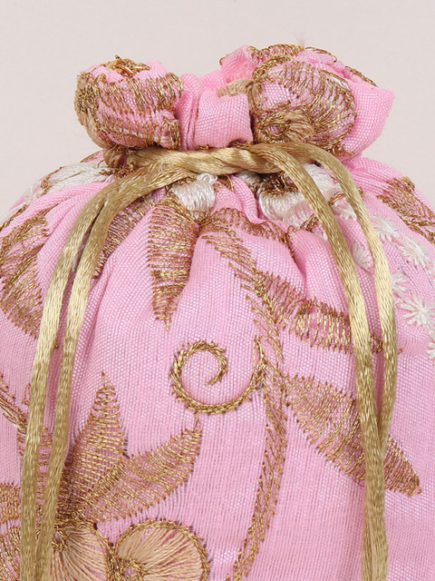 LIKAA Floral Embroidered Potli Clutch - Image 6