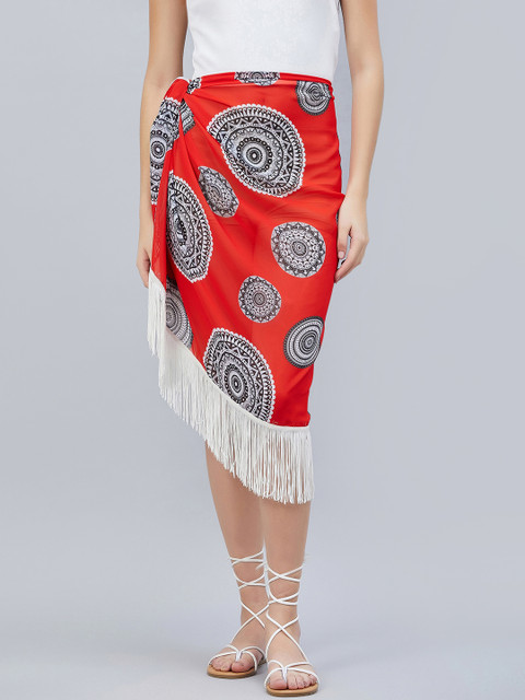 First Resort by Ramola Bachchan Geometric Print Short Sarong