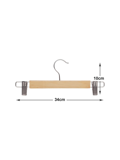 Kuber Industries 9 Pieces Wooden Natural Finish Closet Hanger - Image 6