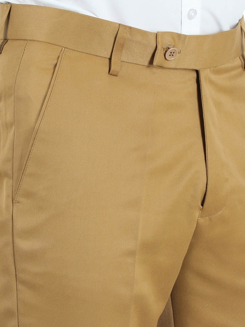 VEI SASTRE Men Mid-Rise plain Smart Slim Fit Formal Trousers - Image 5