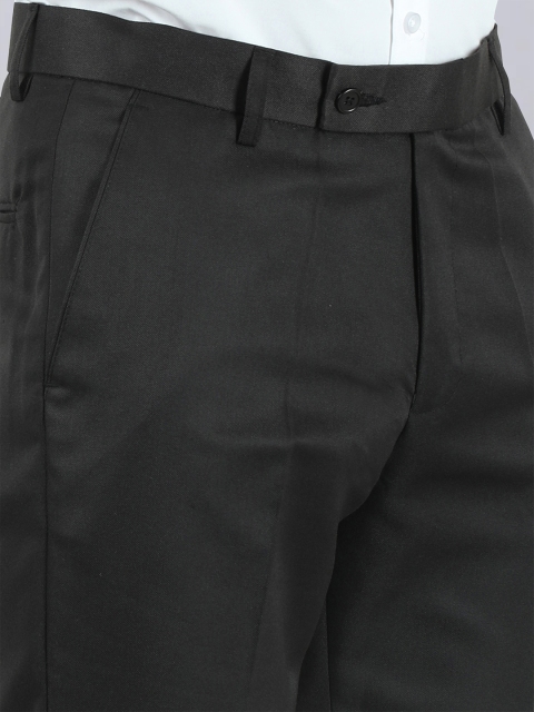 VEI SASTRE Men Smart Slim Fit Formal Trouser - Image 5