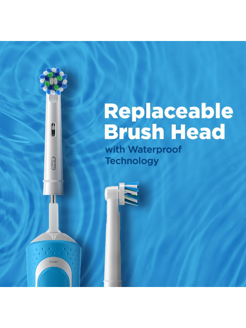 Oral - B Vitality 100 Cross Action Electric Rechargeable Toothbrush - Blue - Image 2