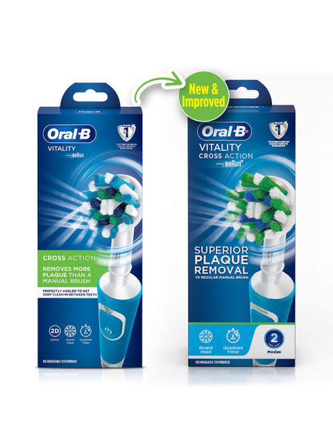 Oral - B Vitality 100 Cross Action Electric Rechargeable Toothbrush - Blue - Image 8