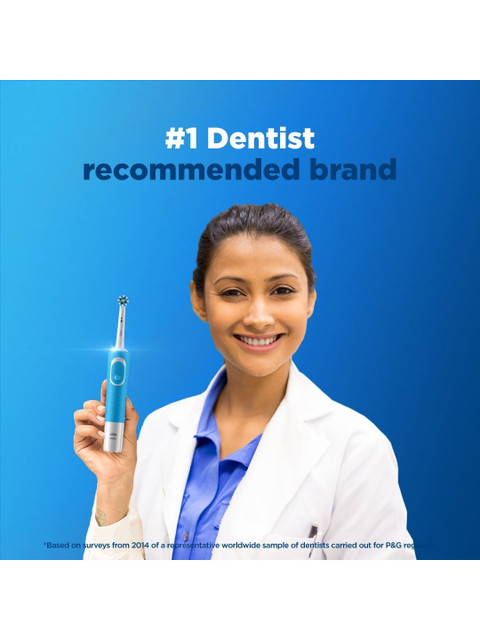 Oral - B Vitality 100 Cross Action Electric Rechargeable Toothbrush - Blue - Image 6