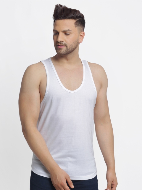 Friskers Scoop Neck Pure Cotton Gym Innerwear Vests