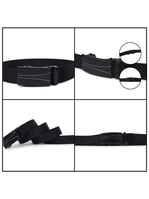 ZORO Men Textured Slider Buckle Belt - Image 6