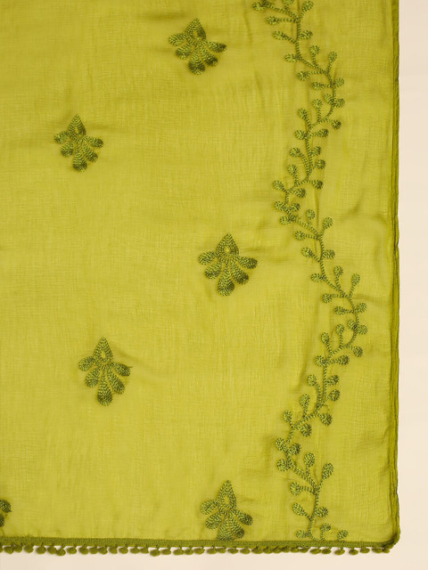 Dupatta Bazaar Embroidered Chiffon Dupatta - Image 7