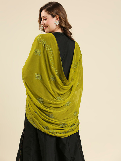 Dupatta Bazaar Embroidered Chiffon Dupatta - Image 5