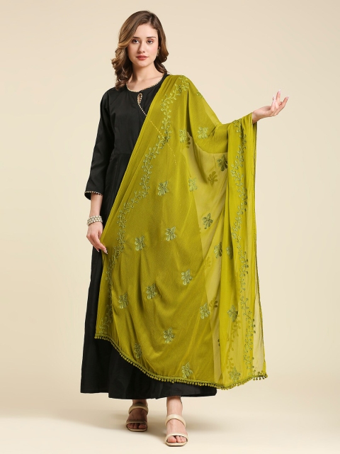 Dupatta Bazaar Embroidered Chiffon Dupatta