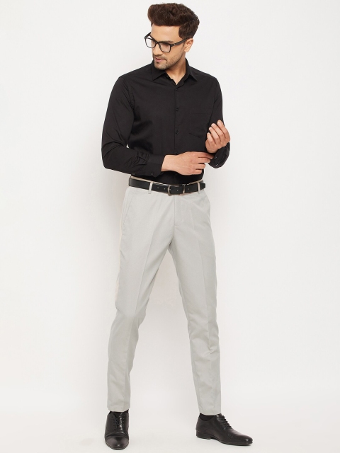 VEI SASTRE Men Smart Slim Fit Formal Trouser - Image 4