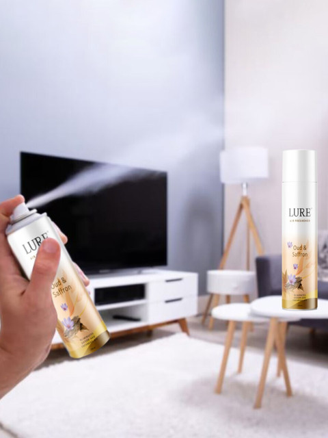 LURE 4 Pieces of Air Freshener - Oud & Saffron - 220ml Each - Image 2