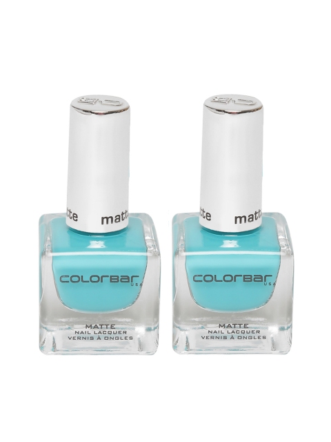 Colorbar Set of 2 Green Haze Matte Luxe Nail Lacquers Image