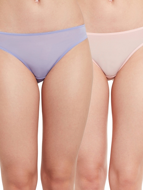 SECRETT CURVES Women Pack of Two Bikini Briefs