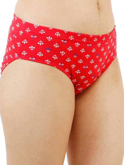 LADYLAND Women Pack Of 3 Assorted Floral Printed Cotton Hipster Briefs - Image 4