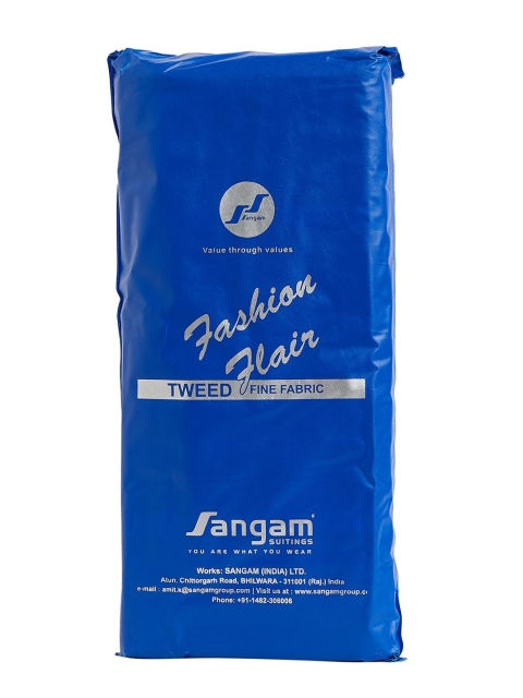 SANGAM Men 2 Piece Self Design Suit Clothing Fabric - Image 3