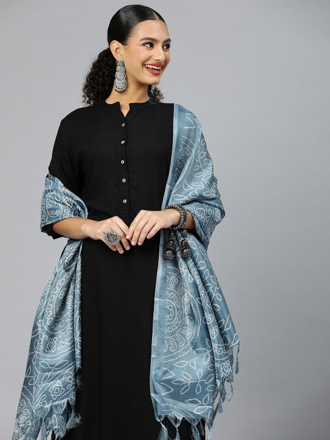 Rani Saahiba Bandhani Printed Art Silk Dupatta