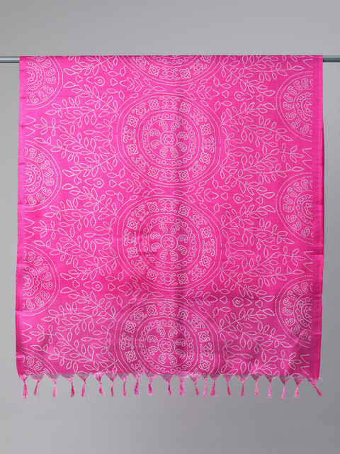 Rani Saahiba Bandhani Printed Art Silk Dupatta - Image 3