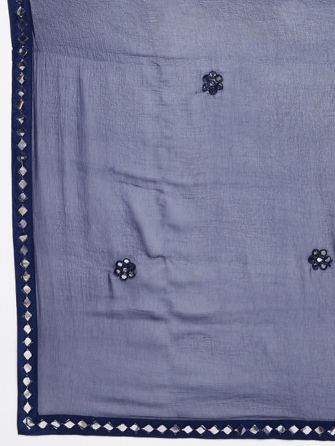 Clora Creation Ethnic Motifs Embroidered Dupatta With Mirror Work - Image 2