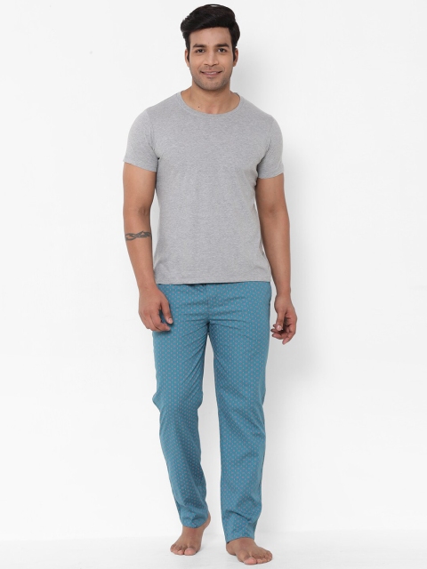 URBAN SCOTTISH Men Printed Pure Cotton Mid-Rise Lounge Pants - Image 5
