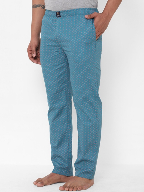 URBAN SCOTTISH Men Printed Pure Cotton Mid-Rise Lounge Pants - Image 3
