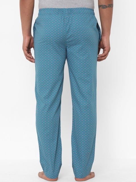 URBAN SCOTTISH Men Printed Pure Cotton Mid-Rise Lounge Pants - Image 4
