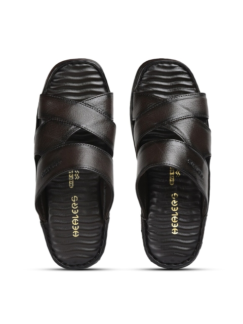 Liberty Men Textured Fabric Open Toe Comfort Sandals - Image 2