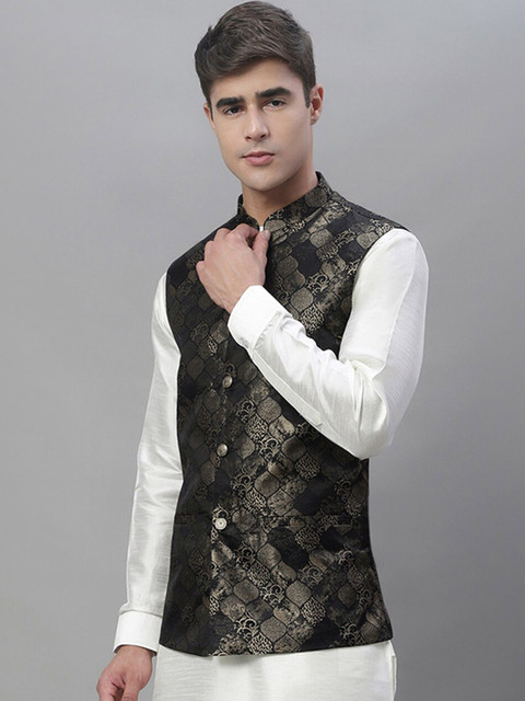 Anouk Men Woven Design Jackets - Image 4