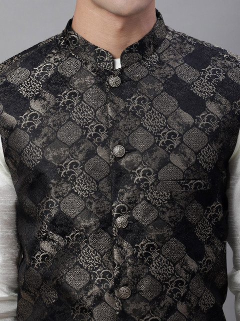 Anouk Men Woven Design Jackets - Image 2