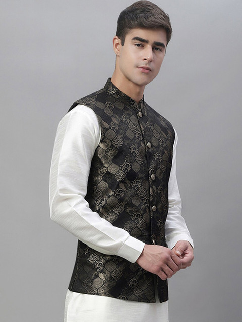 Anouk Men Woven Design Jackets - Image 3