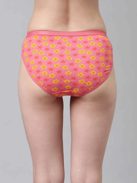 DIXCY SCOTT Slimz Women Pack Of 4 Assorted Cotton Hipster Briefs - Image 4
