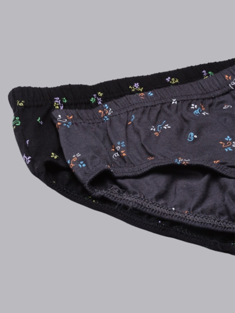 DIXCY SCOTT Slimz Women Pack of 4 Floral Printed High Coverage Mid Rise Cotton Hipsters - Image 6