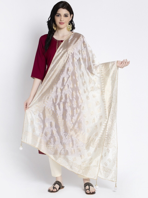 Clora Creation Printed Dupatta with Gotta Patti