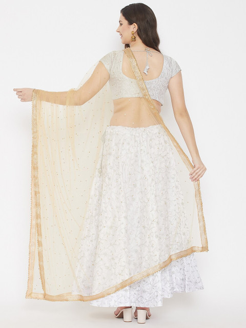 Clora Creation Ethnic Motifs Embroidered Dupatta with Sequinned - Image 4