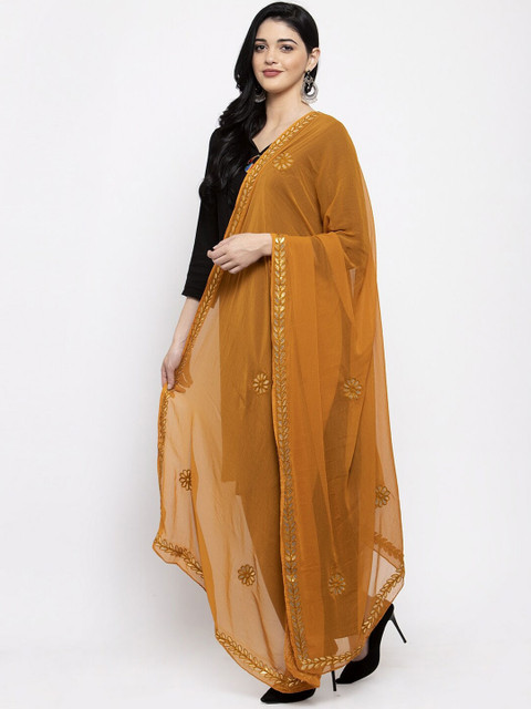 Clora Creation Embroidered Dupatta with Gotta Patti - Image 3