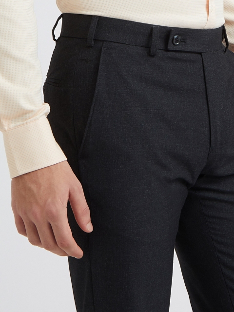 Park Avenue Men Smart Slim Fit Formal Trousers - Image 6