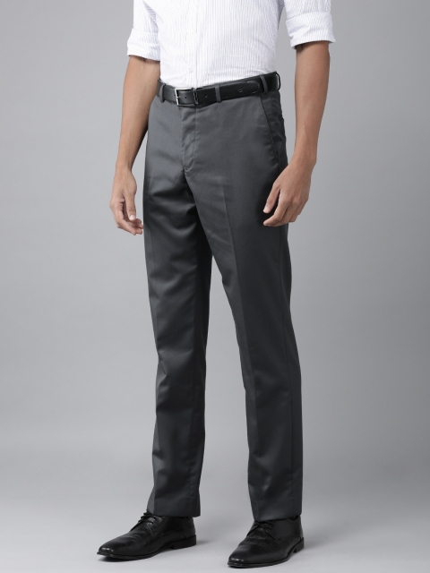 Park Avenue Men Smart Slim Fit Formal Trousers - Image 2