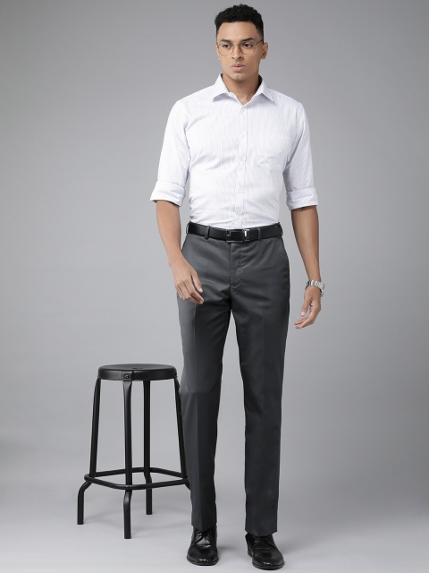 Park Avenue Men Smart Slim Fit Formal Trousers - Image 4