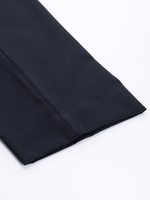 Park Avenue Men Solid Slim Fit Flat Front Formal Trousers - Image 7