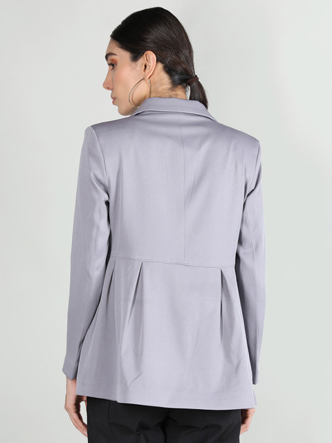 Dlanxa Regular Fit Notched Lapel Collar Single-Breasted Formal Blazer - Image 5