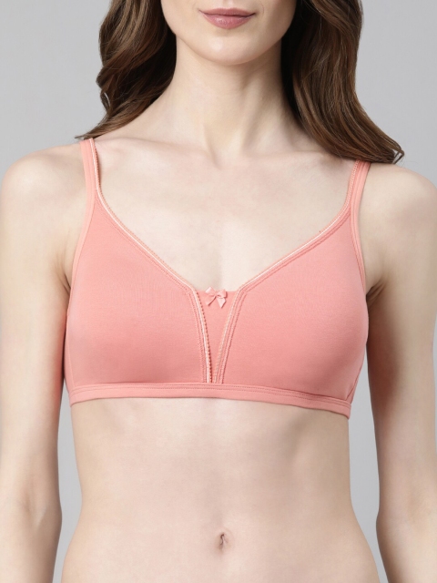 Enamor Non Padded Non-Wired Full Coverage Seamless Pinch-Free Cotton T-Shirt Bra - Image 4