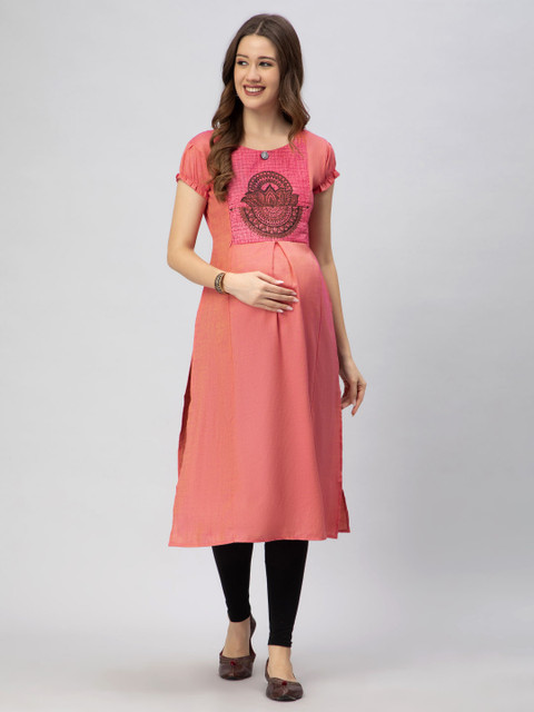 CEE-18 Ethnic Motifs Printed Maternity Kurta