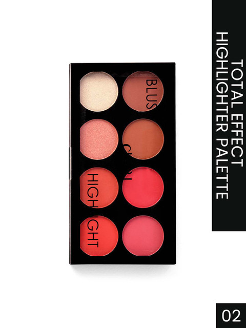 GLAM21 Long Lasting Blush Highlighter Palette with Silky Pigments 21.5g - Amaze 02