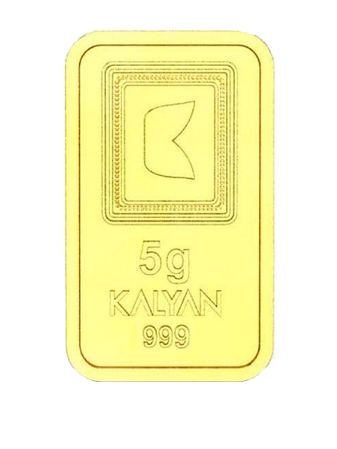 CANDERE A KALYAN JEWELLERS COMPANY Floral 24KT Gold Bar- 5 gram